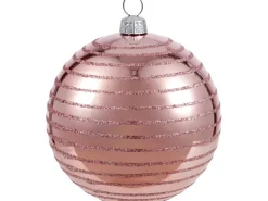 Weihnachtskugel mit Bemalung Rosa