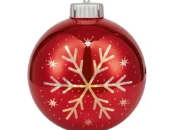 Weihnachtskugel mit Motiv inkl. LED Warmweiß Ø 15 cm 6-fach sortiert