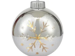 Weihnachtskugel mit Motiv inkl. LED Warmweiß Ø 15 cm 6-fach sortiert