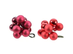 Weihnachtskugel-Bündel 10 Stück Farbauswahl Ø 2 cm Rot