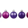 Weihnachtskugeln-Set 30-teilig Lila 4 cm