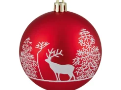 Weihnachtskugel-Set Ø 8 cm Rot-Grün-Weiß 12-fach Sortiert