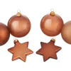 Weihnachtskugel-Set Ø 6 cm 50-teilig Cognac
