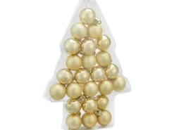 Weihnachtskugel-Set Ø 3 cm 24-teilig Gold