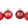Weihnachtskugel-Set Ø 4 cm 30-teilig Burgunderrot