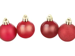 Weihnachtskugel-Set Ø 4 cm 30-teilig Burgunderrot