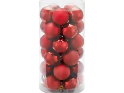 Weihnachtskugel-Set Ø 4 cm 30-teilig Burgunderrot