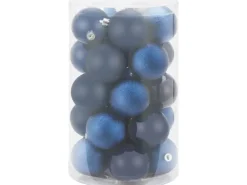 Weihnachtskugel-Set Ø 6 cm 25-teilig Blau