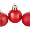 Weihnachtskugel-Set Ø 3 cm 24-teilig Rot