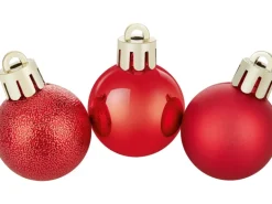 Weihnachtskugel-Set Ø 3 cm 24-teilig Rot