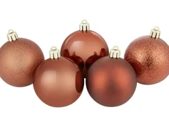 Weihnachtskugel-Set Ø 6 cm 25-teilig Cognac