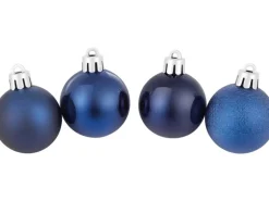 Weihnachtskugel-Set Ø 4 cm 30-teilig Blau