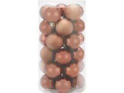 Weihnachtskugel-Set Ø 4 cm 30-teilig Cognac