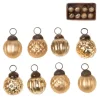 Weihnachtskugel-Set Glas Ø 2,5 cm Gold 8-teilig