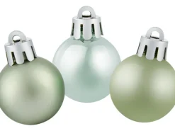Weihnachtskugel-Set Kunststoff Ø 3 cm 9-teilig Mint