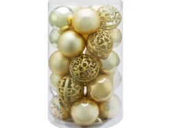 Weihnachtskugel-Set Ornament 25-teilig Ø 6 cm Gold