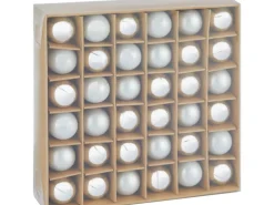 Weihnachtskugel-Set 36-teilig Ø 2 cm Silber