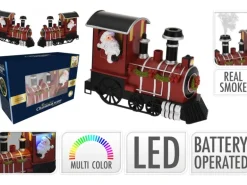 Weihnachts-Lokomotive mit 4 LED Mehrfarbig