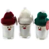 Weihnachtsmann-Kerze mit Mütze 3er Set Mehrfarbig