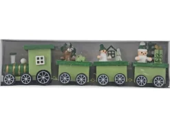 Weihnachts-Zug aus Holz Mint