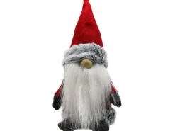 Wichtelfigur aus Filz Grau-Rot 25 cm