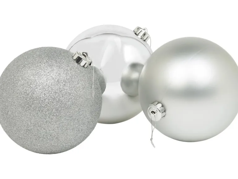 XXL Weihnachtskugel Ø 14 cm 1 Stück Silber