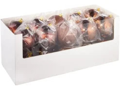 XXL Weihnachtskugel Ø 14 cm 1 Stück Braun