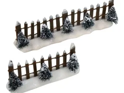 Zaun mit Bäumen 2 -teilig L13 x B3 x H4 cm