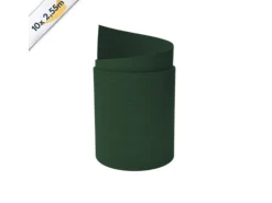 zaunzu Sichtschutz Rille 10x Einzelstreifen 2,55 m für Doppelstabmatten Tannengrün