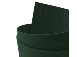 zaunzu Sichtschutz Rille PP für Doppelstabmatten UV-beständiger Sichtschutz Tannengrün 2,55m