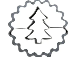 Zenker Ausstecher Linzer mit Tannenbaum Ø 54 mm x 36 mm Silber