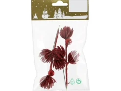 Zweige aus Kunststoff 2er-Pack 12 cm Rot